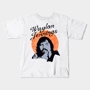 Waylon Jennings Kids T-Shirt